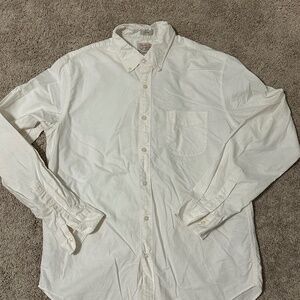 Jcrew slim large white oxford button down